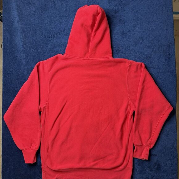 Boston Red Pullover Hoodie Sweater Size Medium Long Sleeve Pro Weave Drawstring - Picture 6 of 6